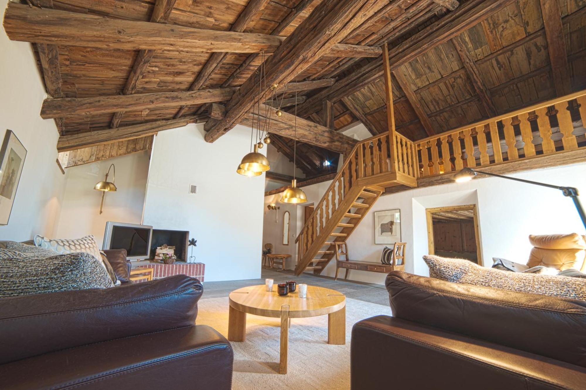 Chesa Michel Appartement Bever Buitenkant foto